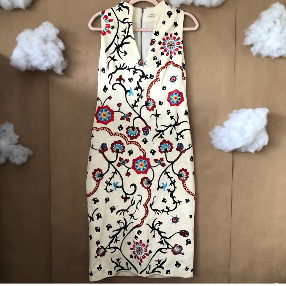 Alice and Olivia Embroidered Dress